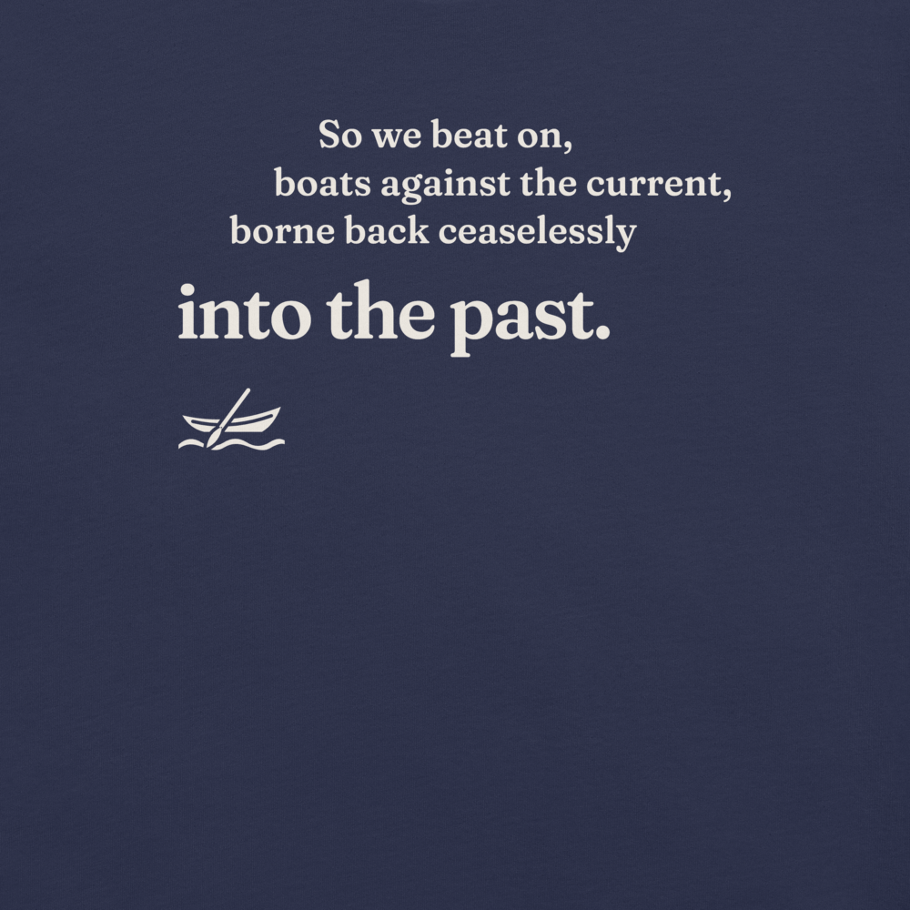 Into the past. print, close-up