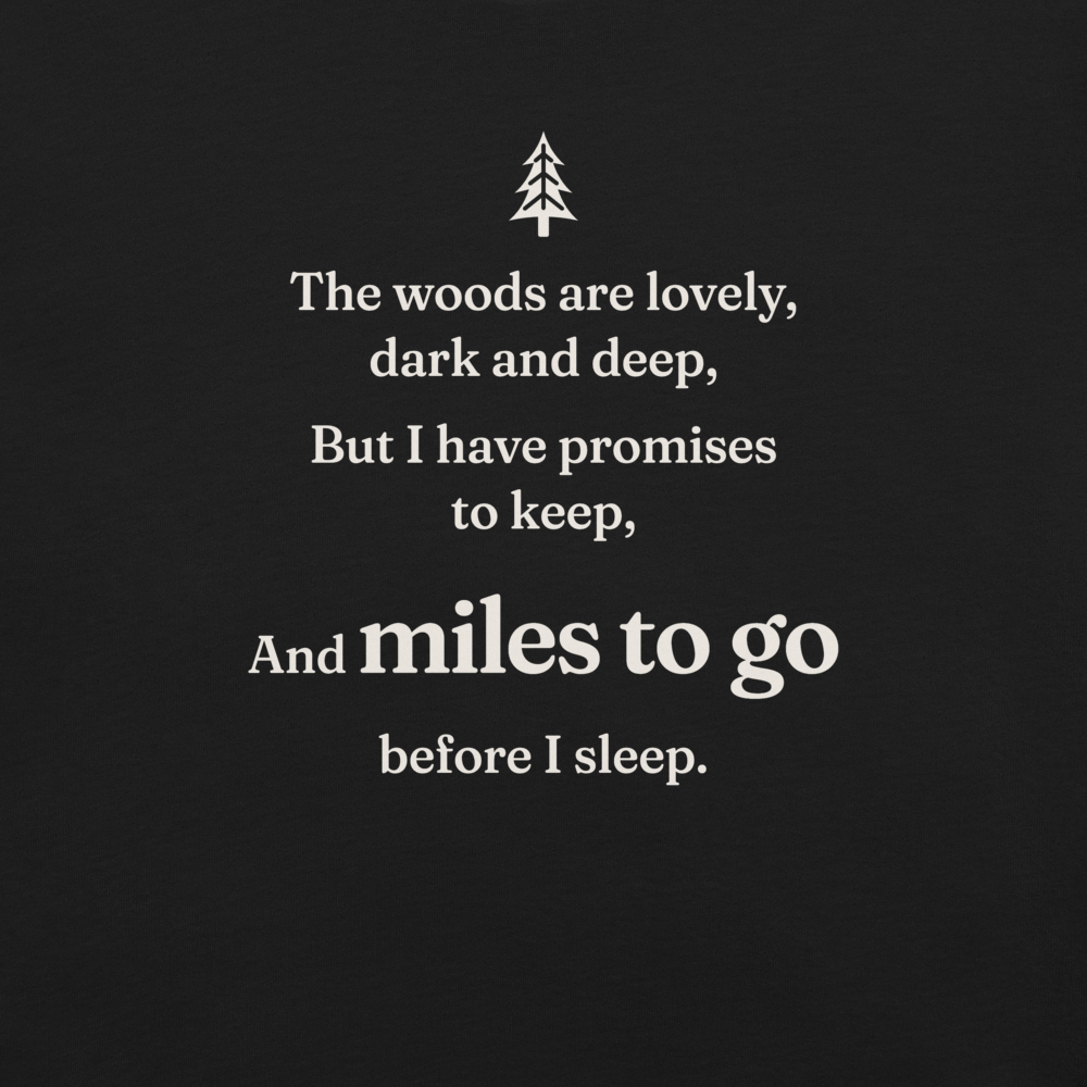 Miles to go print, close-up