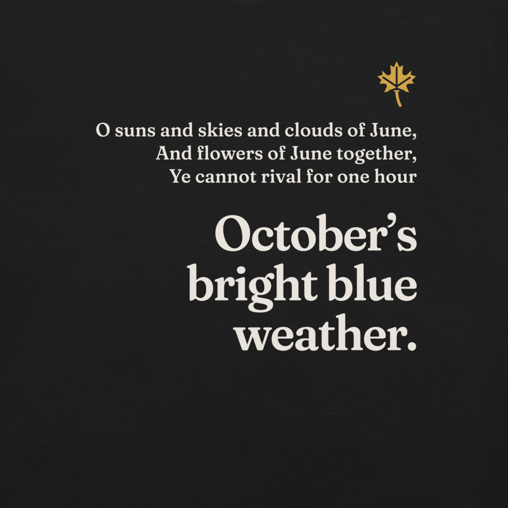 October weather print, close-up